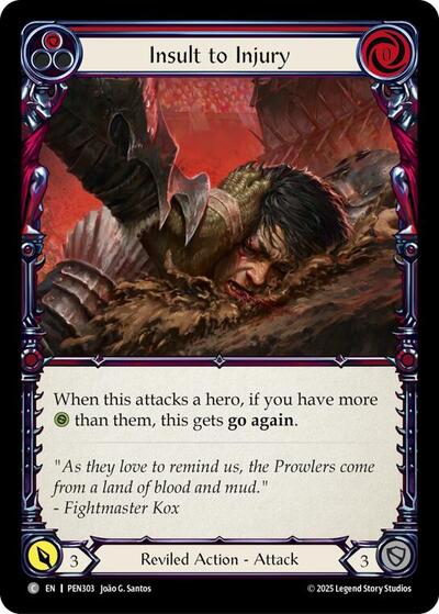 Insult To Injury (Red) (Compendium of Rathe) Near Mint