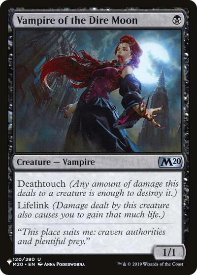 Vampire of the Dire Moon (The List) Near Mint