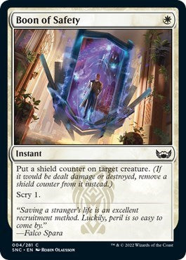 Boon of Safety (Streets of New Capenna) Near Mint Foil