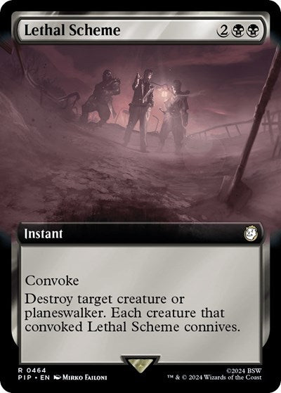 Lethal Scheme (Extended Art) (Universes Beyond: Fallout) Near Mint