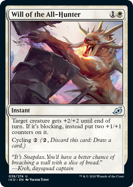 Will of the All-Hunter (Ikoria: Lair of Behemoths) Near Mint Foil