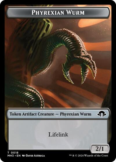 Phyrexian Wurm Token (0018) (Modern Horizons 3) Near Mint