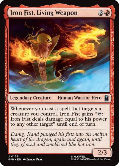Iron Fist, Living Weapon (Marvel Super Heroes) Near Mint