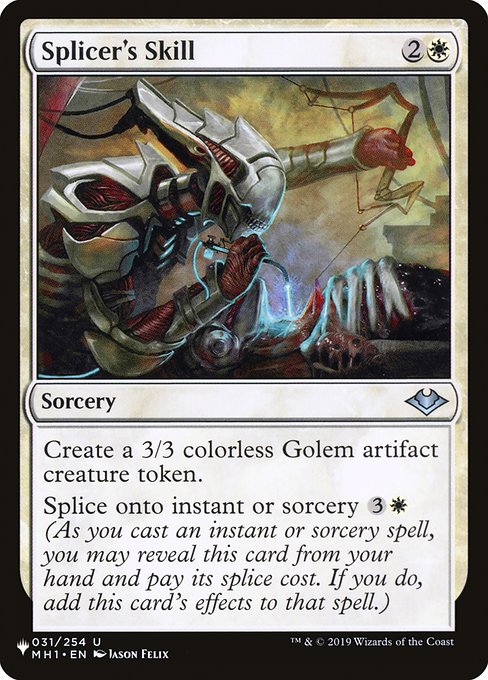 Splicer's Skill (The List) Near Mint