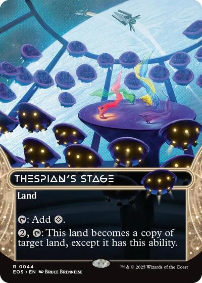 Thespian's Stage (0044) (Borderless) (Stellar Sights) Near Mint Foil