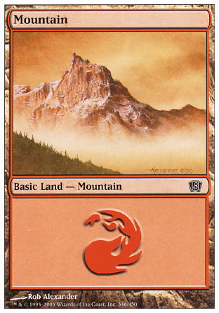 Mountain (346) (8th Edition) Near Mint