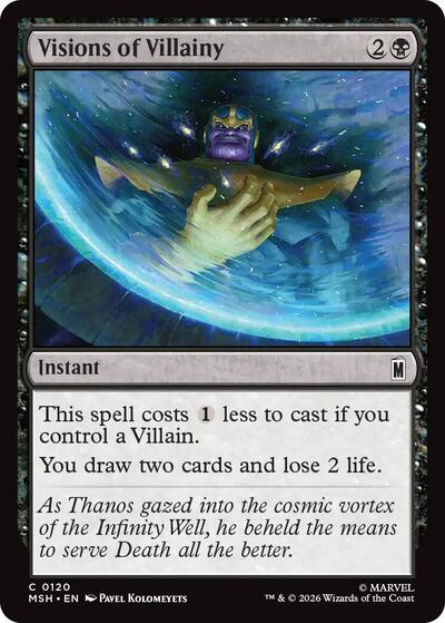 Visions of Villainy (Marvel Super Heroes) Near Mint Foil