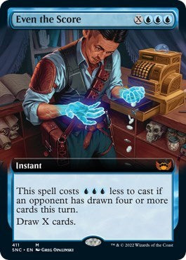 Even the Score (Extended Art) (Streets of New Capenna) Near Mint