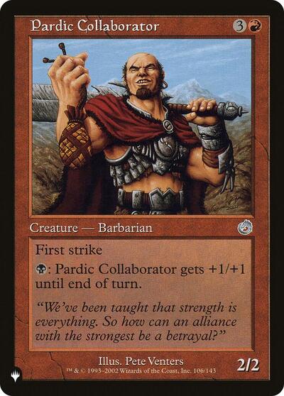 Pardic Collaborator (The List) Near Mint