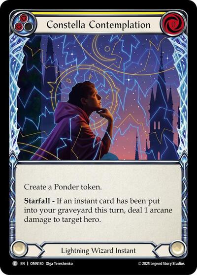 Constella Contemplation (Yellow) (Omens of the Third Age) Near Mint Foil