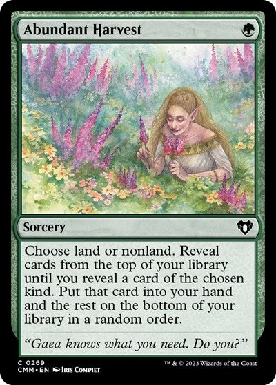 Abundant Harvest (Commander Masters) Near Mint Foil