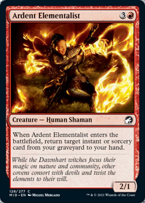 Ardent Elementalist (Innistrad: Midnight Hunt) Near Mint