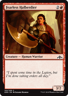 Fearless Halberdier (Guilds of Ravnica) Near Mint Foil