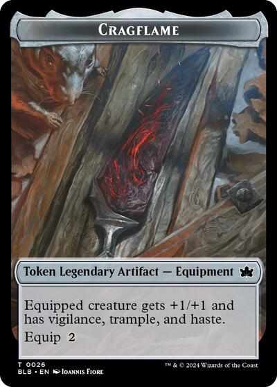Cragflame Token (Bloomburrow) Near Mint