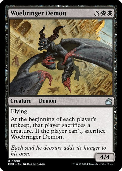 Woebringer Demon (Ravnica Remastered) Near Mint Foil