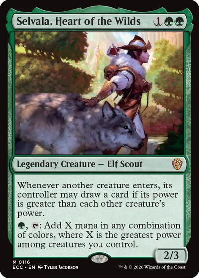 Selvala, Heart of the Wilds (Commander: Lorwyn Eclipsed) Near Mint