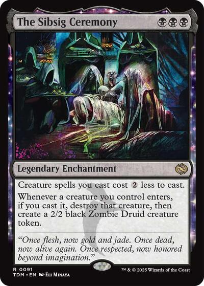 The Sibsig Ceremony (Tarkir: Dragonstorm) Near Mint Foil