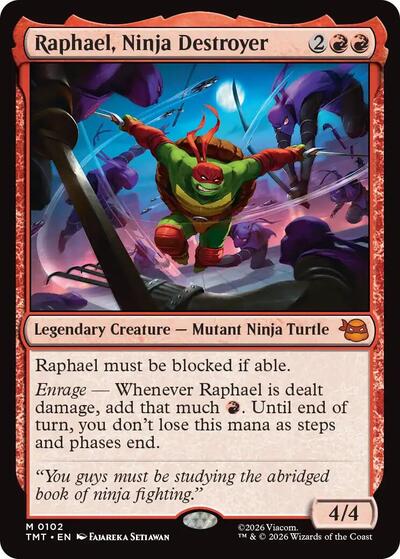 Raphael, Ninja Destroyer (Teenage Mutant Ninja Turtles) Near Mint Foil