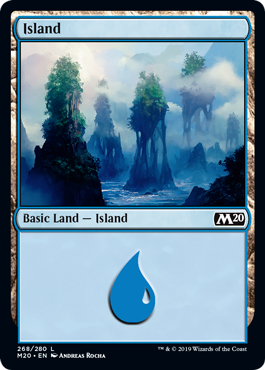 Island (268) (Magic 2020 Core Set) Near Mint Foil