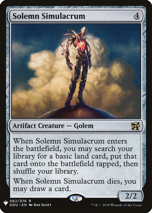 Solemn Simulacrum (Mystery Booster) Near Mint