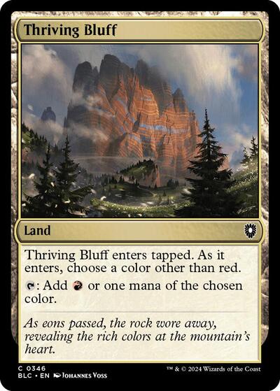 Thriving Bluff (Commander: Bloomburrow) Near Mint