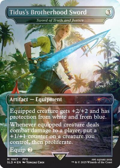 Tidus's Brotherhood Sword - Sword of Truth and Justice (Rainbow Foil) (Secret Lair) Near Mint Foil Japanese