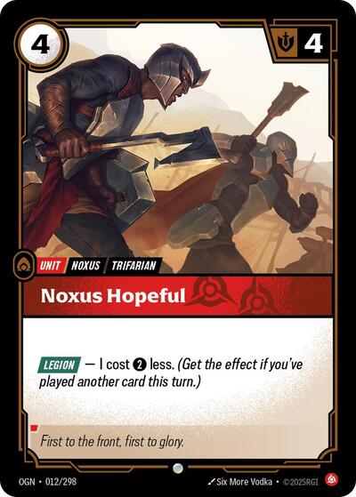 Noxus Hopeful (Origins) Near Mint Foil
