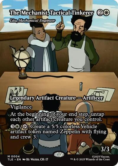 The Mechanist, Tactical Tinkerer - Lita, Mechanical Engineer (Borderless) (Avatar: The Last Airbender: Eternal-Legal) Near Mint Foil