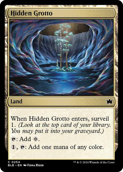 Hidden Grotto (Bloomburrow) Near Mint Foil
