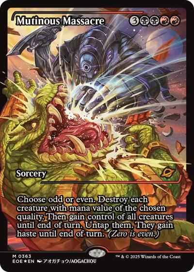 Mutinous Massacre (Showcase) (Edge of Eternities) Near Mint Foil