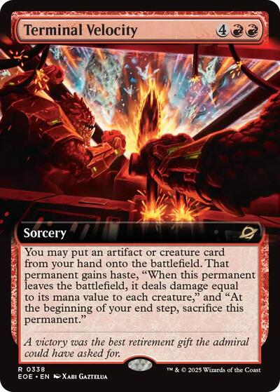 Terminal Velocity (Extended Art) (Edge of Eternities) Near Mint Foil