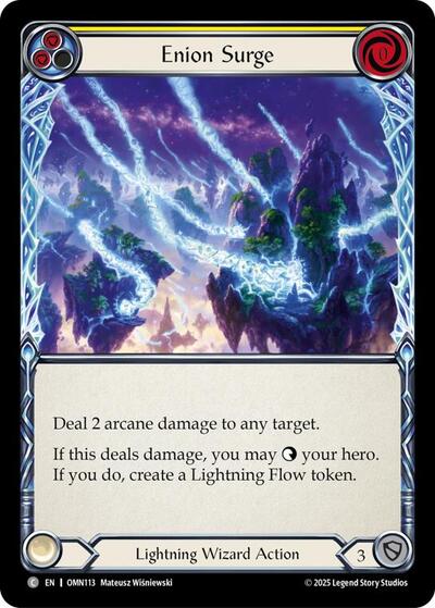 Enion Surge (Yellow) (Omens of the Third Age) Near Mint Foil