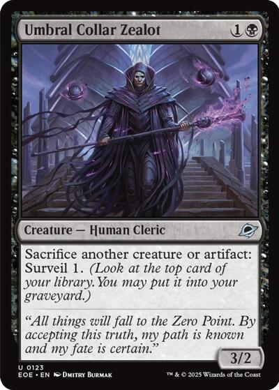 Umbral Collar Zealot (Edge of Eternities) Near Mint Foil