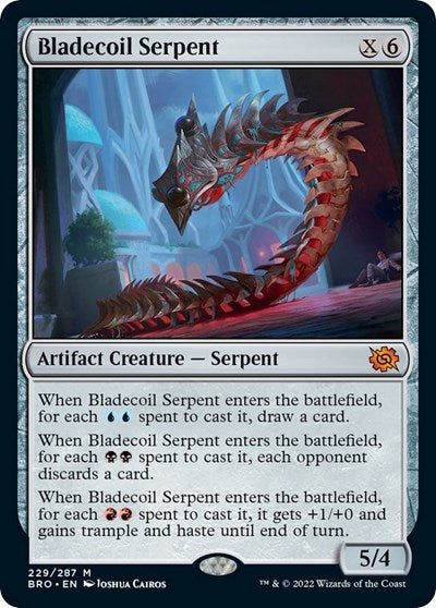 Bladecoil Serpent (The Brothers' War) Near Mint