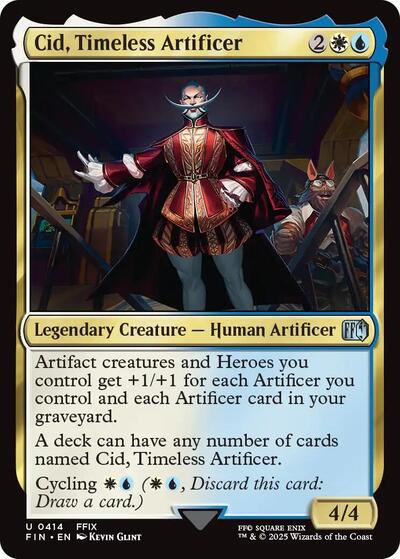 Cid, Timeless Artificer (0414) (Universes Beyond: FINAL FANTASY) Near Mint Foil