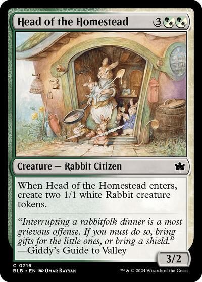 Head of the Homestead (Bloomburrow) Near Mint