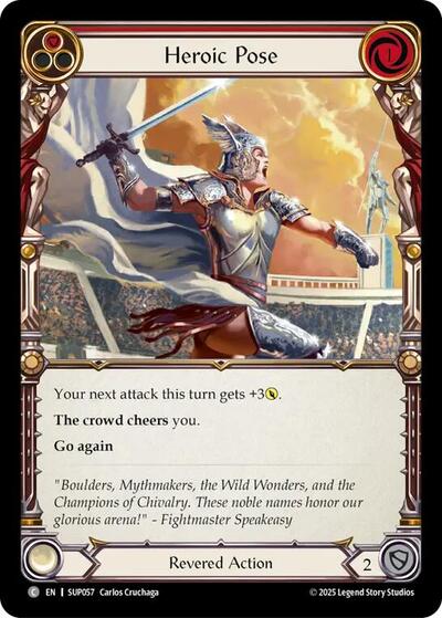 Heroic Pose (Red) (Super Slam) Near Mint Foil