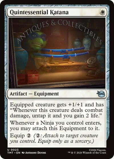 Quintessential Katana (Teenage Mutant Ninja Turtles) Near Mint Foil