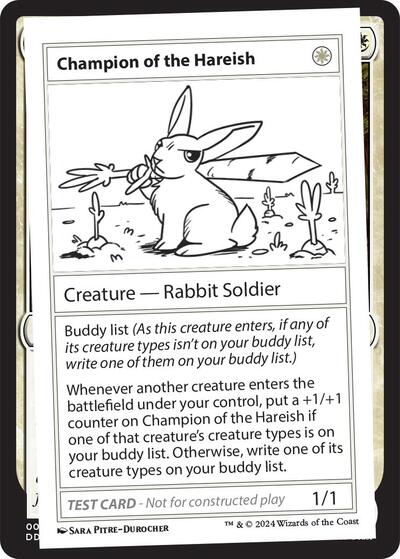 Champion of the Hareish (Mystery Booster 2 Playtest Cards) Near Mint