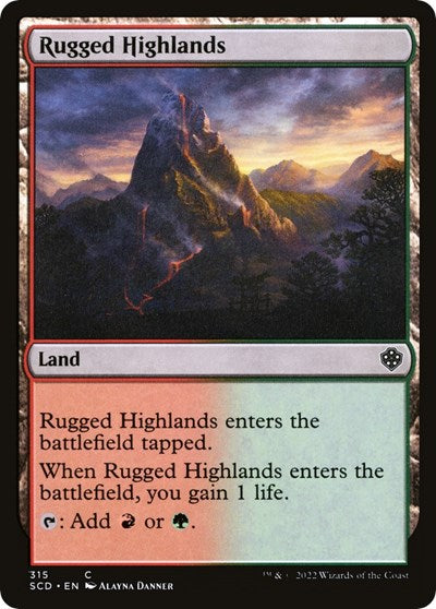 Rugged Highlands (Commander 2022 Starter Decks) Near Mint