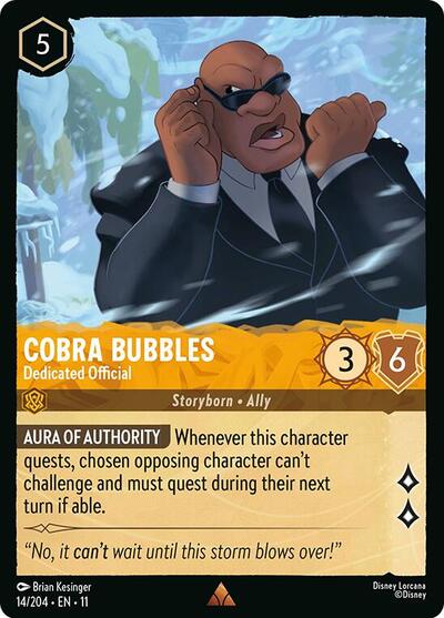 Cobra Bubbles - Dedicated Official (Winterspell) Near Mint
