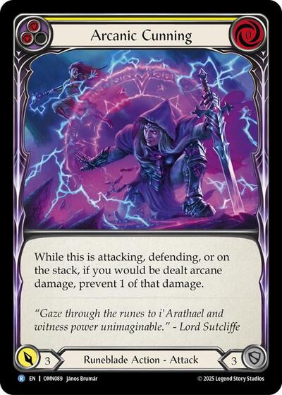 Arcanic Cunning (Yellow) (Omens of the Third Age) Near Mint Foil