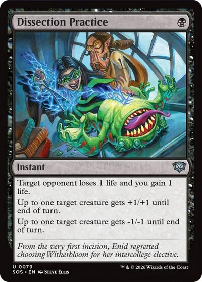 Dissection Practice (Secrets of Strixhaven) Near Mint Foil