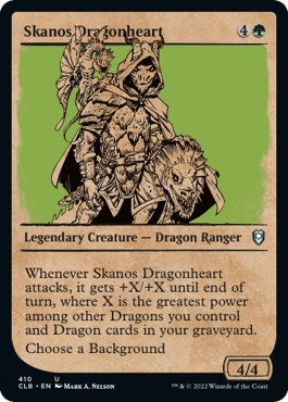 Skanos Dragonheart (Showcase) (Commander Legends: Battle for Baldur's Gate) Near Mint Foil