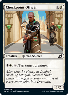 Checkpoint Officer (Ikoria: Lair of Behemoths) Near Mint Foil
