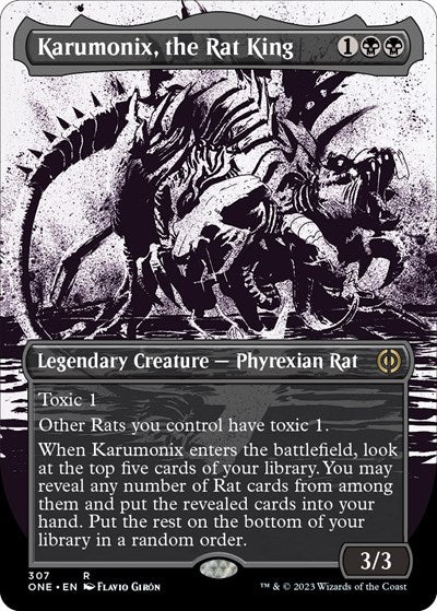 Karumonix, the Rat King (Showcase) (Phyrexia: All Will Be One) Near Mint