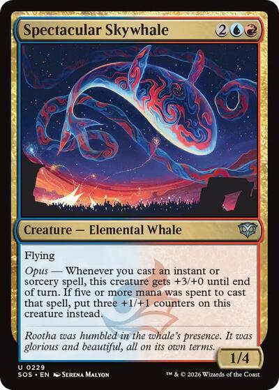 Spectacular Skywhale (Secrets of Strixhaven) Near Mint Foil