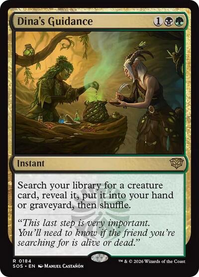 Dina's Guidance (Secrets of Strixhaven) Light Play Foil
