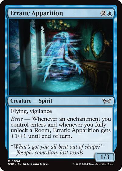 Erratic Apparition (Duskmourn: House of Horror) Near Mint Foil