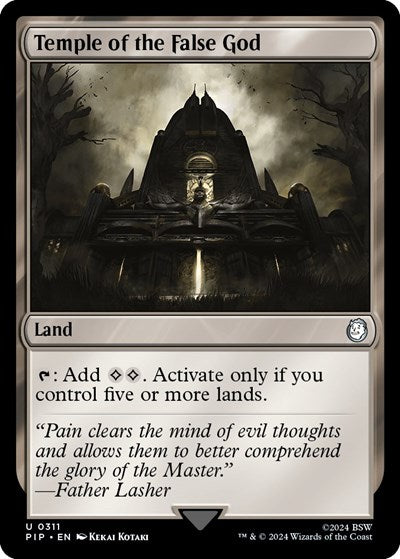 Temple of the False God (Universes Beyond: Fallout) Near Mint Foil